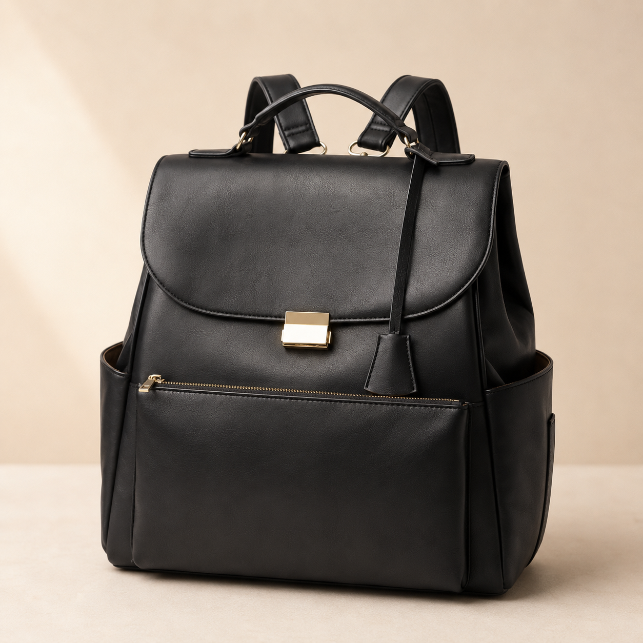 Sac à Langer Signature — En cuire
