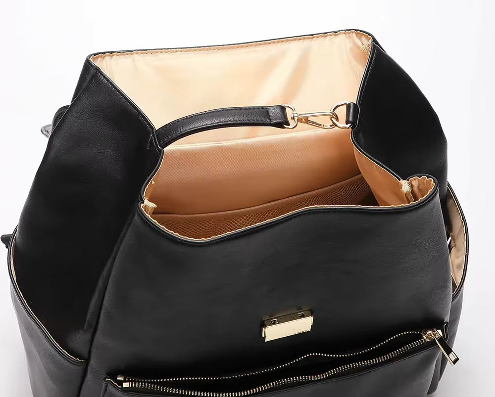 Sac à Langer Signature — En cuire